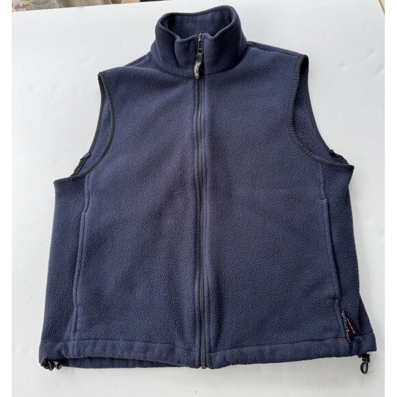 Vintage Woolrich Wool Mens Vest Black Full Zip 100% Wool Made In USA Sz Medium * - Picture 1 of 9